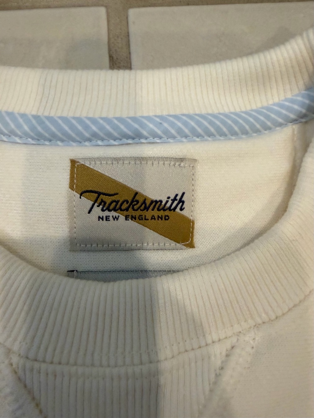 Tracksmith Cream Crewneck Sweatshirt - Picture 3 of 9